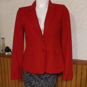 Banana Republic Vibrant Red Blazer